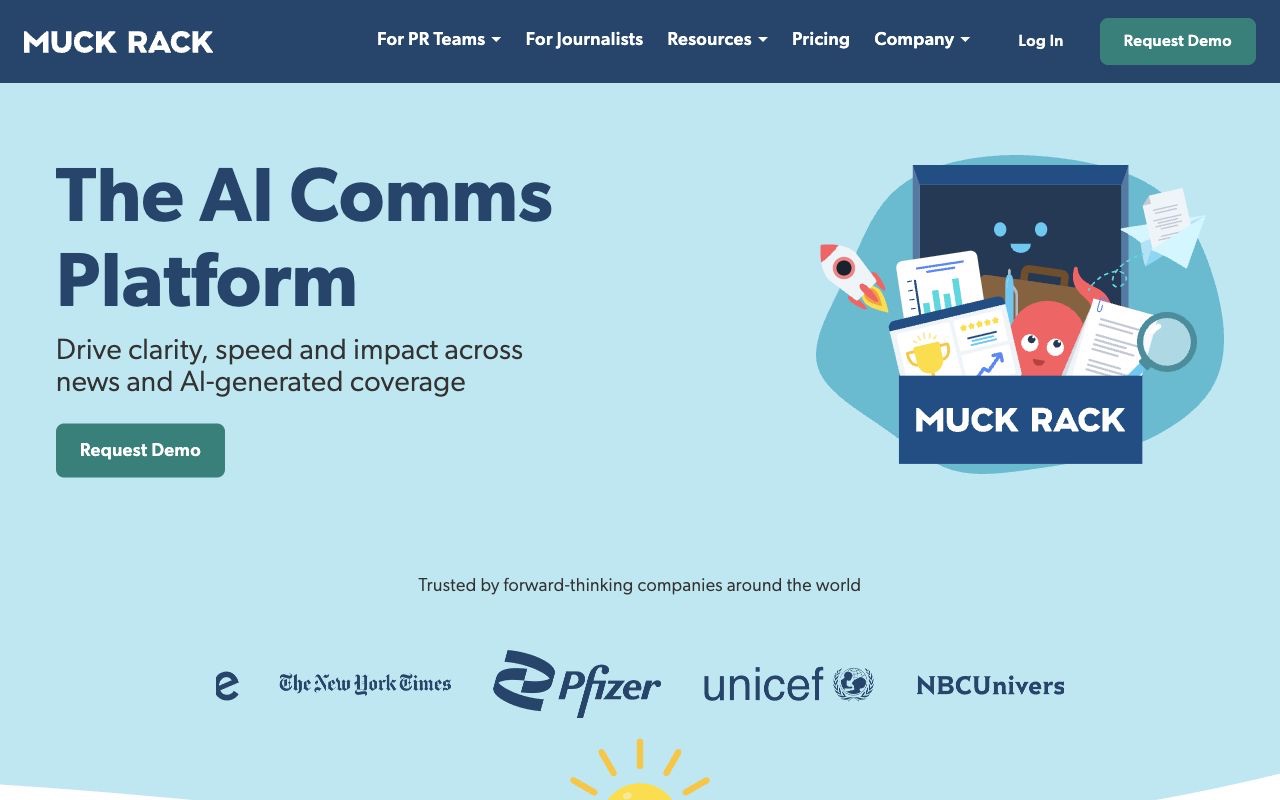 Muck Rack, the PR platform that also monitors podcasts.